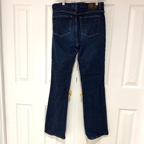 6 Ralph Lauren Dark Blue Boot Cut Jeans EUC - Picture 5 of 5